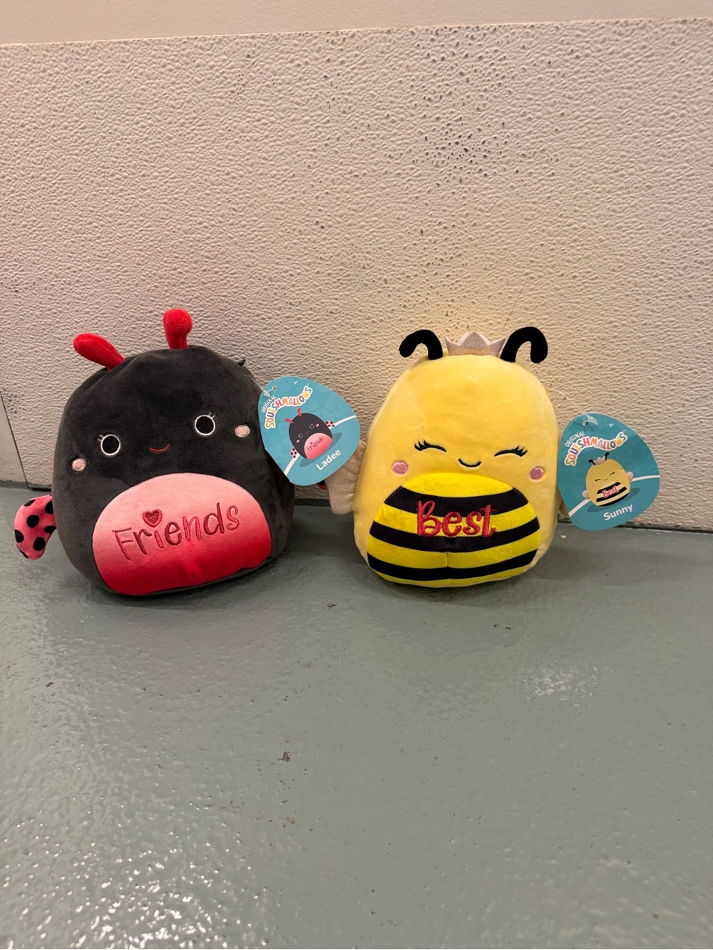 Squishmallows Ladee Ladybug & Sunny Bee Plush Set Small (8in) Washable
